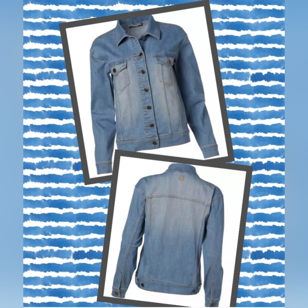 WOMENS DENIM JACKET LIGHT BLUE WASH MAGELLAN NWT. SIZE XS